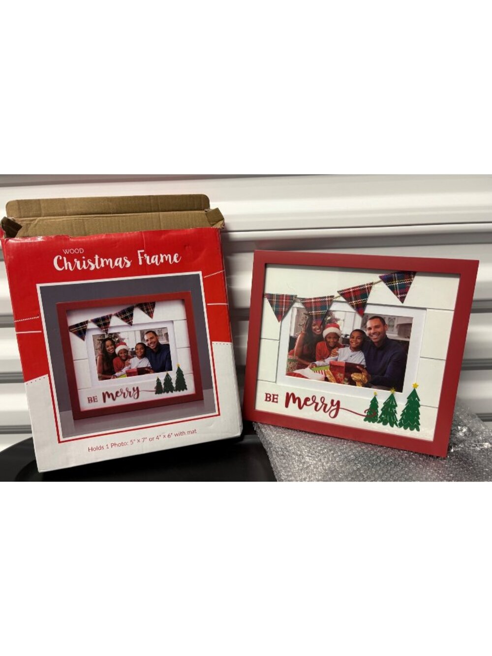 Unbranded | Holiday | Wood Christmas Picture Frame For 5x7 Or 4x6 ...